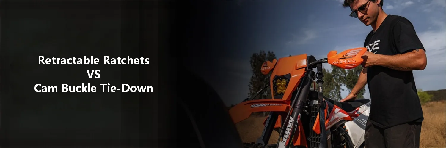 Motorcycle Cam Buckle Tie-Downs vs Retractable Ratchets